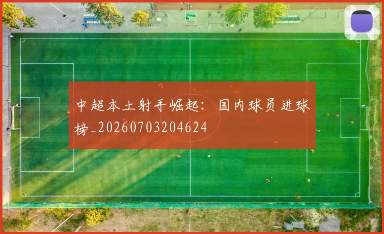中超本土射手崛起：国内球员进球榜_20260703204624