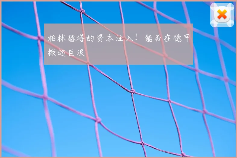 柏林赫塔的资本注入!能否在德甲掀起巨浪